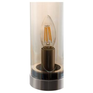 NOWA GmbH Lampada da tavolo di vetro Bottle, ambra