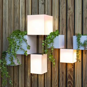 Newgarden Wally applique LED solare, 18x18 cm