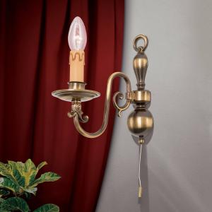 ORION Applique Imke 1 luce, ottone anticato scuro