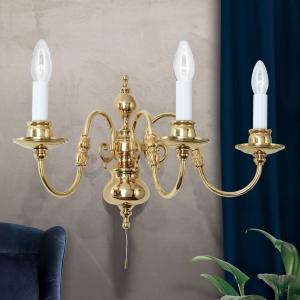 ORION Applique Imke 3 luci, ottone lucido