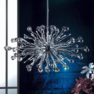 ORION Lampada a sospensione Luanee, cromo, 82 cm