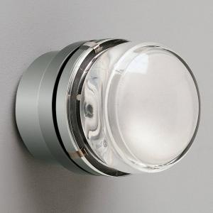 Oluce Applique Fresnel con lente in vetro, cromo - IP44
