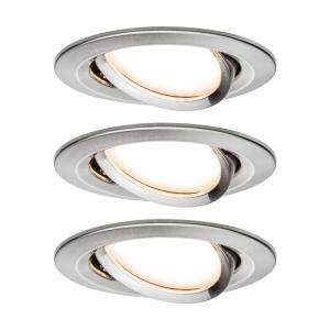 Paulmann Slim Coin set 3 faretti orientabili ferro