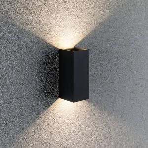 Paulmann Flame applique 2 luci 15,5cm antracite