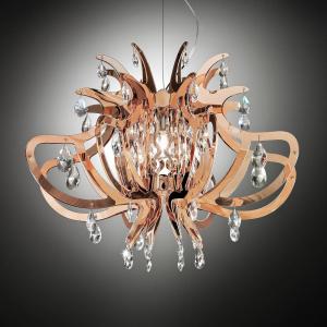 Slamp Lillibet a sospensione di design, rame