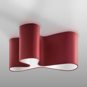 Sil-Lux Plafoniera di design Mugello rosso/bianco