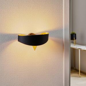 Selène Applique di design Scudo, nero-oro