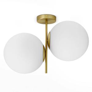 miloox by Sforzin Plafoniera Jugen, oro, 2 luci verticale