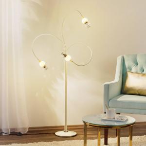 Serien Lighting Piantana Poppy con tre bracci flessibili