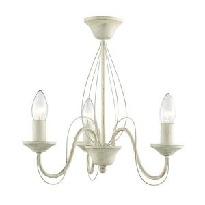 Searchlight Lampadario 700004, in crema-oro, 3 luci