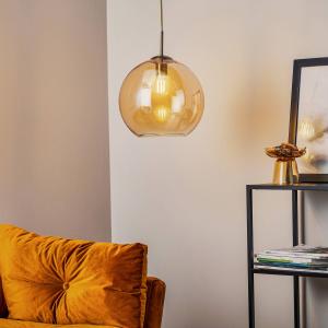Searchlight Lampada sosp Balls sfera vetro color ambra 30cm