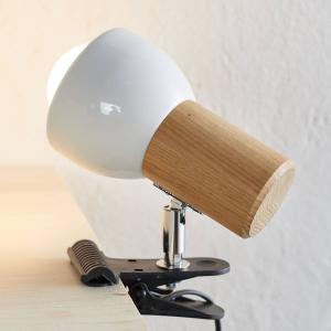 Spot-Light Piccola lampada Clampspots a pinza, rovere