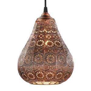 Trio Lighting Lampada a sospensione Jasmin, color rame