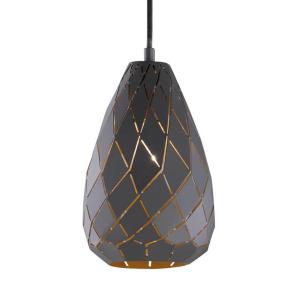 Trio Lighting Esterno antracite, interno oro - sospensione…