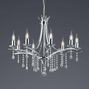 Trio Lighting Lampadario Lucerna con pendenti di vetro, 8 l…