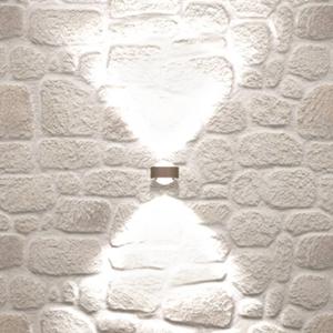 Top Light Puk Mini Wall, G9, lenti trasparenti, nichel satin