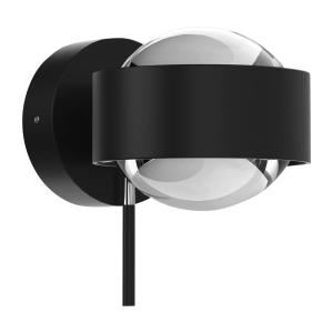 Top Light Puk Mini Wall , G9 lenti traspar, nero satin/cromo