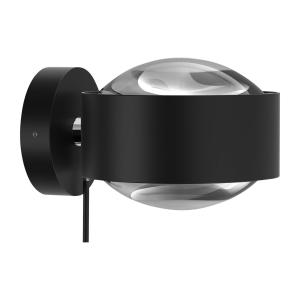 Top Light Puk Maxx Wall  LED lenti traspar, nero satin/cromo