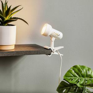 TEMAR LIGHTING Lampada a pinza KM White con cavo e spina, E…