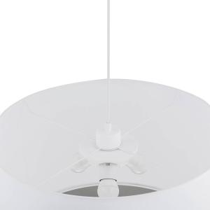 TK Lighting Lampada a sospensione Rondo, bianco, Ø 50 cm