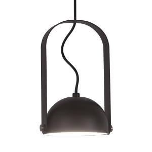 Viokef Lampada a sospensione LED Hemi nera orientabile