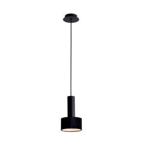 Viokef Lampada sospensione Arietta paralume velluto, nero