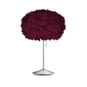 UMAGE Eos medium tavolo rosso/acciaio spazzolato