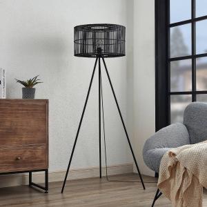 Lindby Rabiya piantana bambù, nero, treppiede
