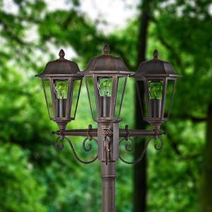 Lindby Elegante lampione Lamina a 3 luci