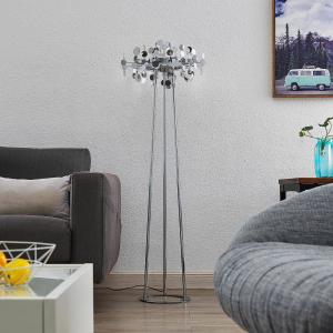 Lucande Glimmo piantana LED, cromo