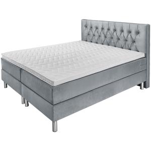 Letto Boxspring Premium velluto, testiera Chesterfield VEGA