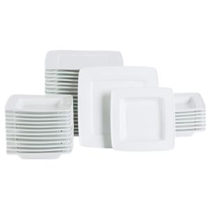 Set piatti quadrati Jazz  40 pezzi PULSIVA